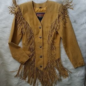 Fringe Suede Boho Chic S Jacket